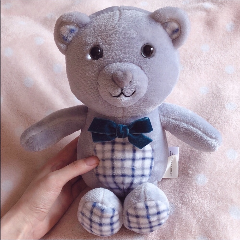 NWOT Laura Ashley Blue-Grey Teddy Bear 🧸💙🩶